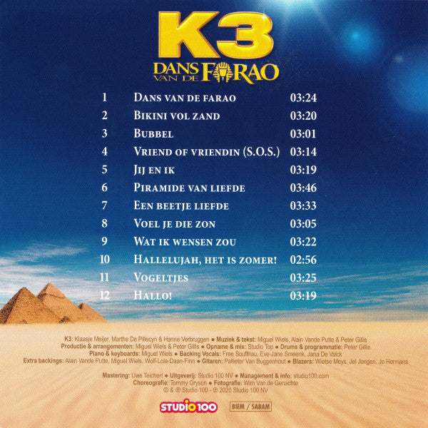 K3 : Dans Van De Farao (CD, Album + DVD-V)