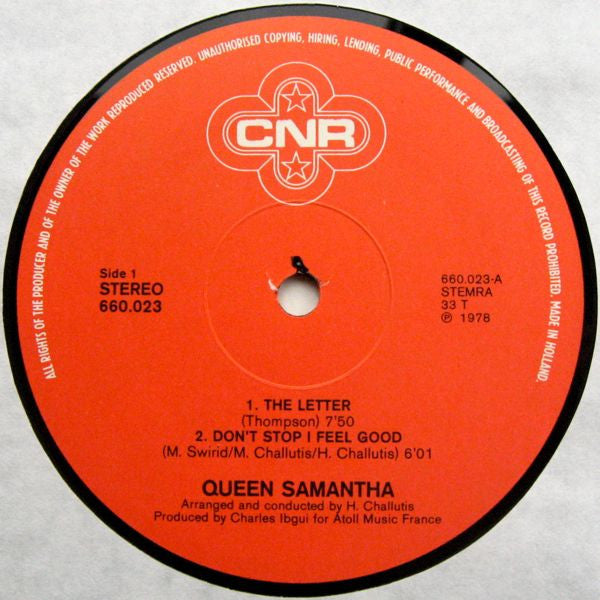 Queen Samantha : The Letter (LP, Album)