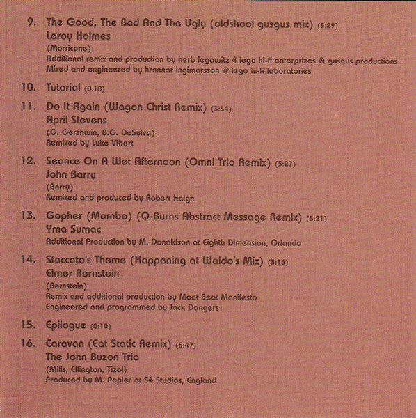 Various : Electro Lounge: Electronic Excursions In Hi-Fi Stereo (CD, Comp)