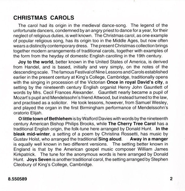 Worcester Cathedral Choir*, Donald Hunt : Christmas Carols (CD)
