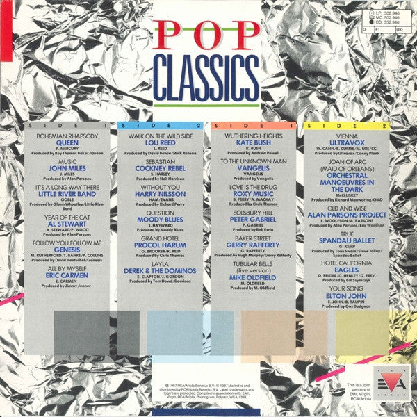 Various : Pop Classics (2xLP, Comp)