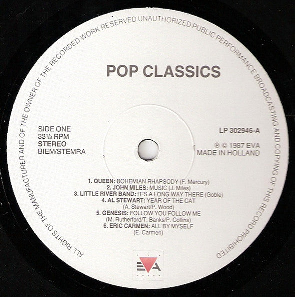 Various : Pop Classics (2xLP, Comp)