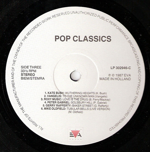 Various : Pop Classics (2xLP, Comp)