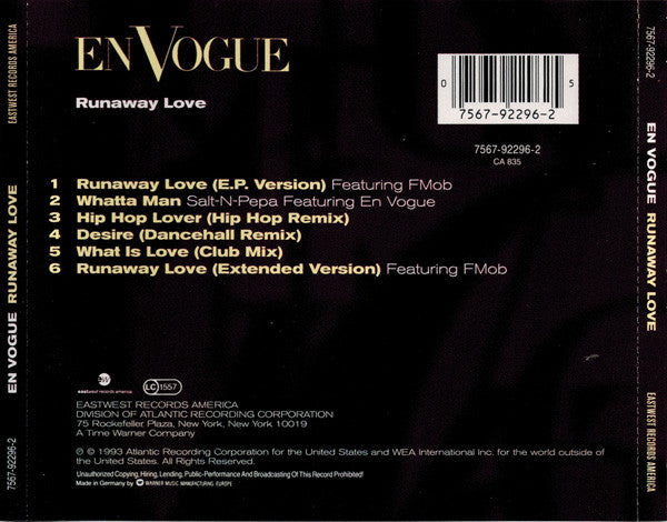 En Vogue : Runaway Love (CD, EP)