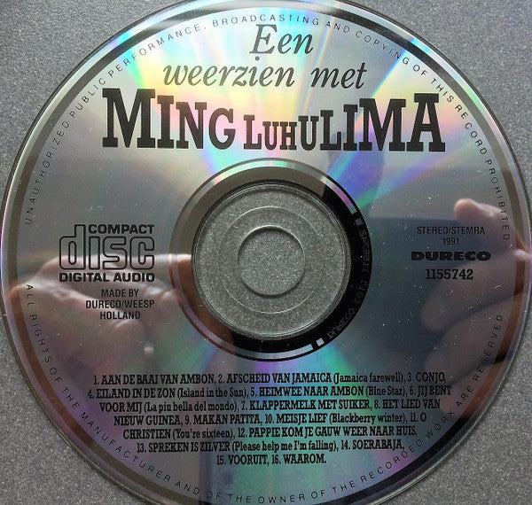 Ming Luhulima : Een Weerzien Met Ming Luhulima (CD, Comp)