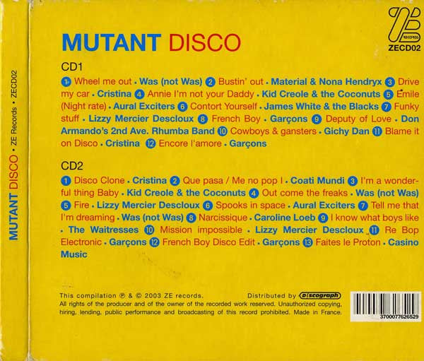 Various : Mutant Disco: A Subtle Discolation Of The Norm (2xCD, Comp, RM)