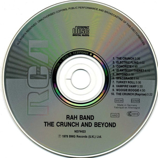 RAH Band : The Crunch & Beyond (CD, Album)