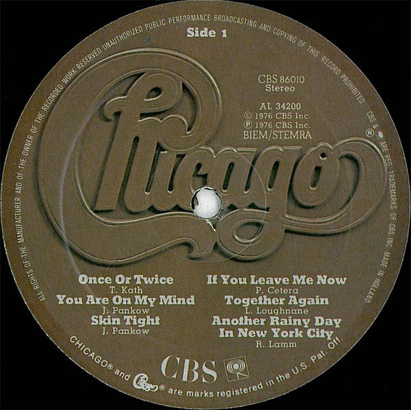 Chicago (2) : Chicago X (LP, Album, Gat)