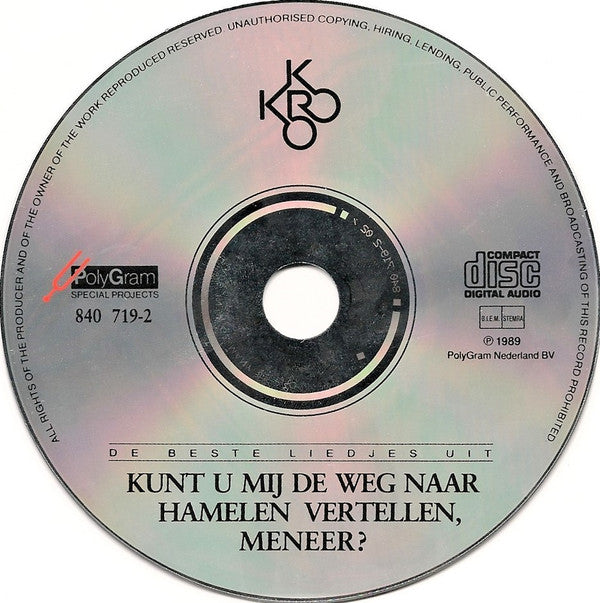 Hamelen : De Beste Liedjes Uit "Kunt U Mij De Weg Naar Hamelen Vertellen, Meneer?" (CD, Comp, RE)