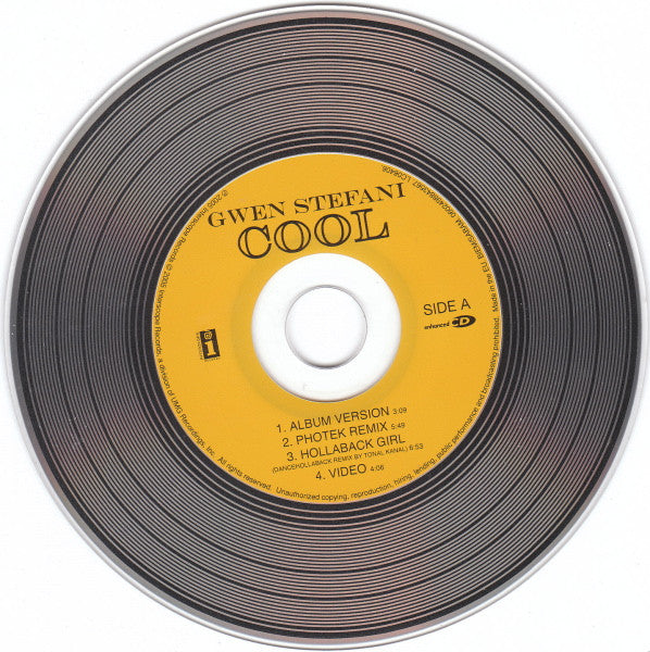 Gwen Stefani : Cool (CD, Single, Enh)