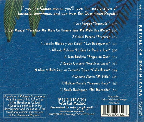 Various : Republica Dominicana (CD, Comp)