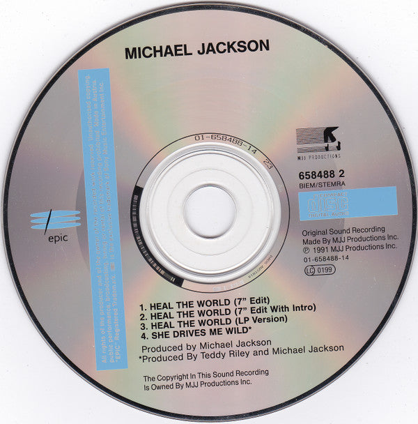 Michael Jackson : Heal The World (CD, Maxi)