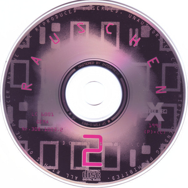 Various : Rauschen 2 (Hardcore & Trance) (CD, Comp)