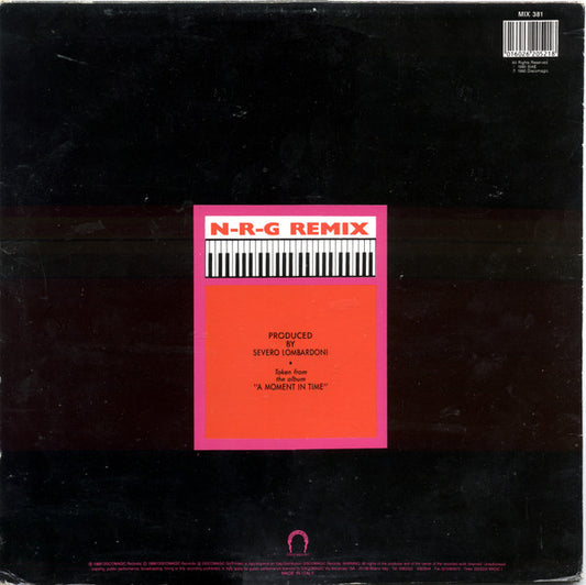 Tony Carrasco : N-R-G (Remix) (12")