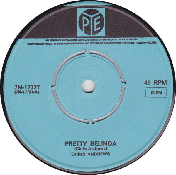 Chris Andrews (3) : Pretty Belinda (7", Single)