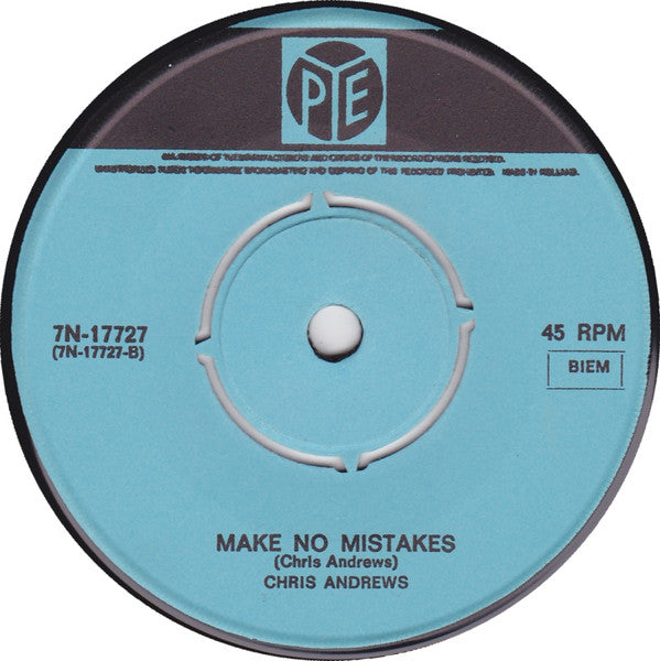 Chris Andrews (3) : Pretty Belinda (7", Single)