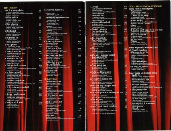 Benny Neyman : Adieu (Oeuvre Overzicht 1974 - 2007) (5xCD, Comp + 2xDVD-V, Comp + Box)