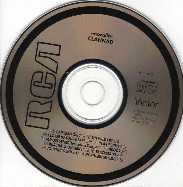 Clannad : Macalla (CD, Album)