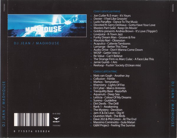 DJ Jean : Madhouse 2002 - Volume 1 (2xCD, Comp, Mixed)