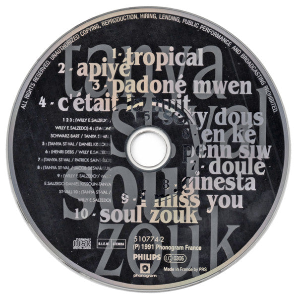 Tanya Saint-Val : Soul Zouk (CD, Album)