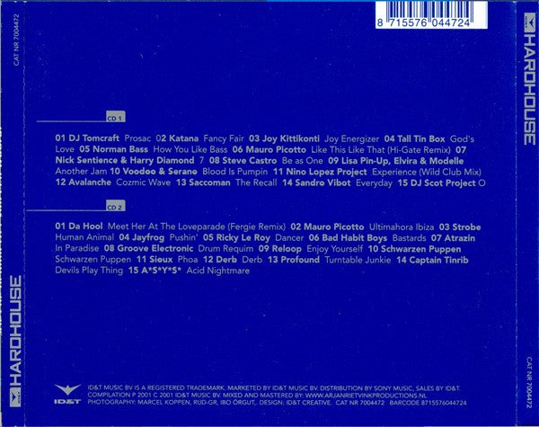 Various : ID&T Hardhouse (2xCD, Mixed)