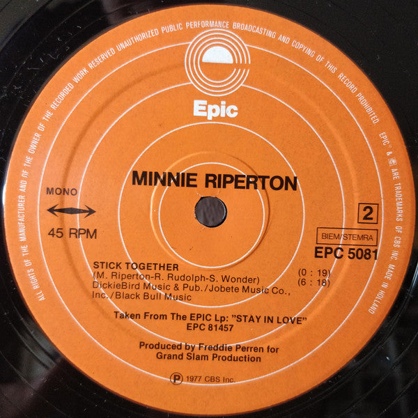 Minnie Riperton : Stick Together (12", Mono)