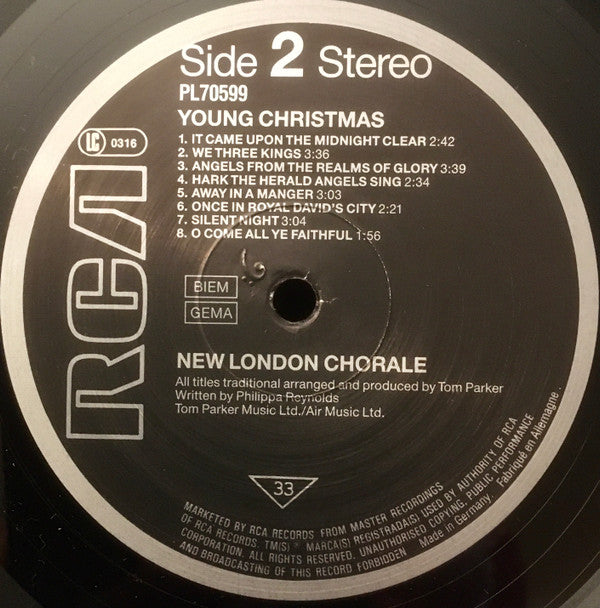 New London Chorale : Young Christmas (LP, Album, Rei)