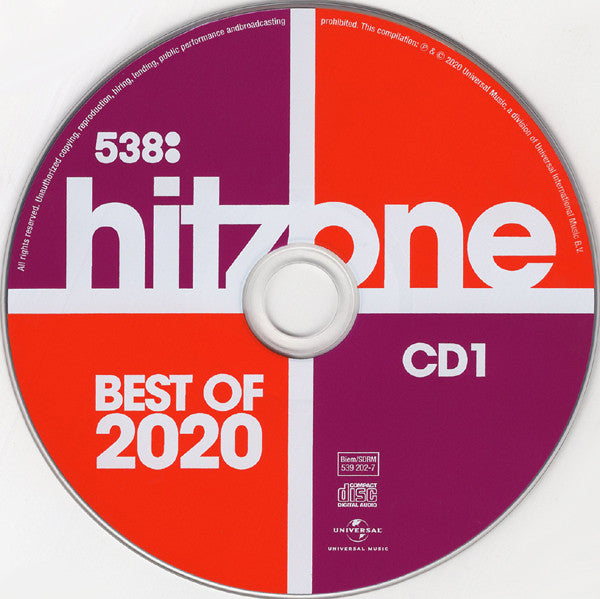 Various : 538 - Hitzone - Best Of 2020 (2xCD, Comp)