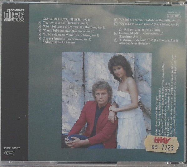 Deborah Sasson, Peter Hofmann, Giacomo Puccini & Giuseppe Verdi, Radio-Sinfonieorchester Stuttgart, Gustav Kuhn : Favorite Arias And Love Duets = Die Schönsten Arien Und Liebesduette = Les Plus Beaux Arias Et Duo D'amour (CD, Album)