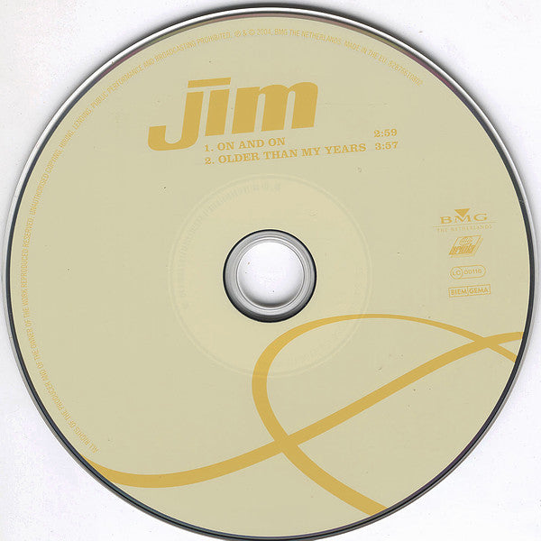 Jim (5) : On And On (CD, Single)