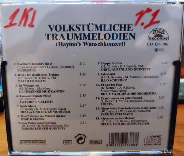 Various : Volkstümliche Traummelodien (Haymo's Wunschkonzert) (CD, Comp)