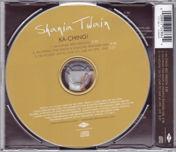 Shania Twain : Ka-Ching! (CD, Single)