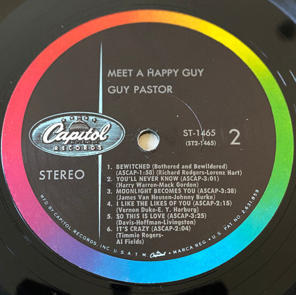 Guy Pastor : Meet A Happy Guy (LP, Album)