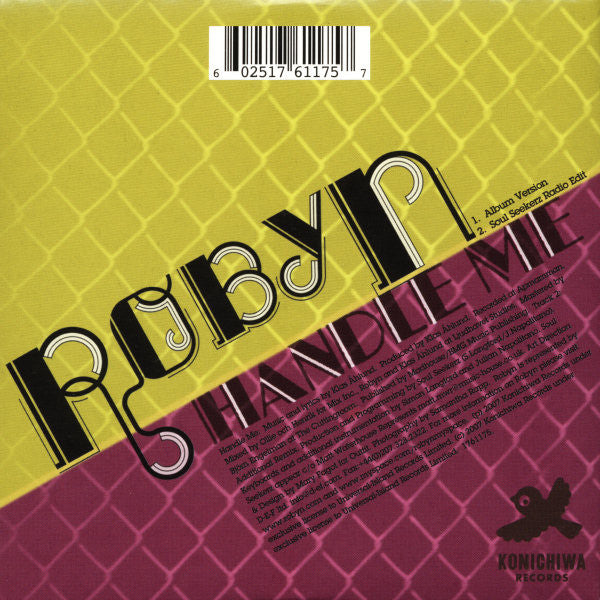 Robyn : Handle Me (CD, Single)