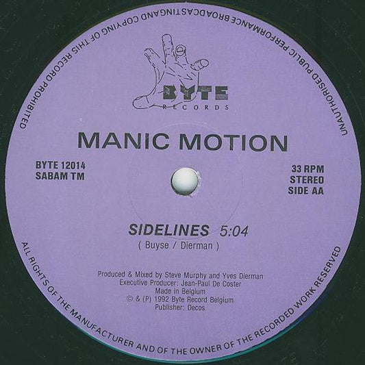Manic Motion : Technologies / Sidelines (12")