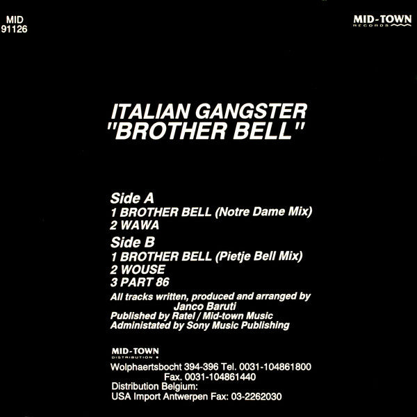 Italian Gangster : Brother Bell (12")