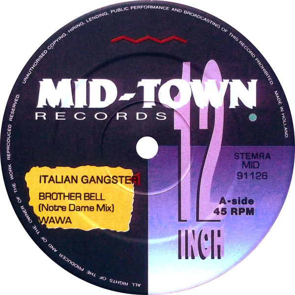 Italian Gangster : Brother Bell (12")