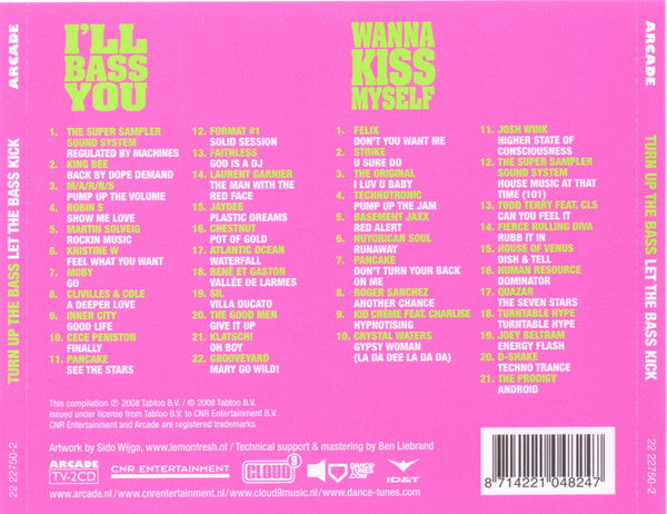 Various : Turn Up The Bass - Let The Bass Kick (2xCD, Comp, Mixed)