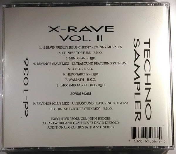 Various : X-Rave Vol. II Techno Sampler (CD, Smplr)