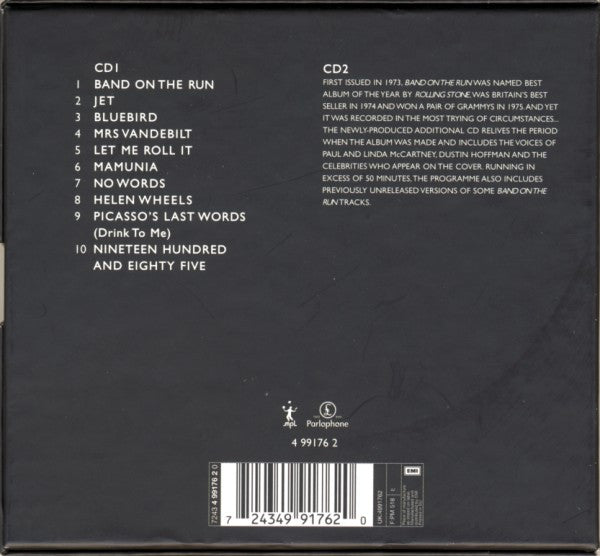 Wings (2) : Band On The Run (2xCD, Album, RE, RM + Box, Ltd, 25t)