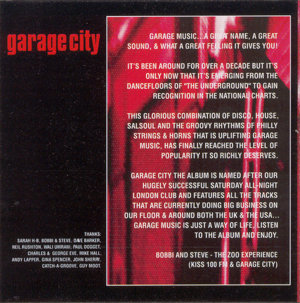 Various : Garage City (CD, Comp)