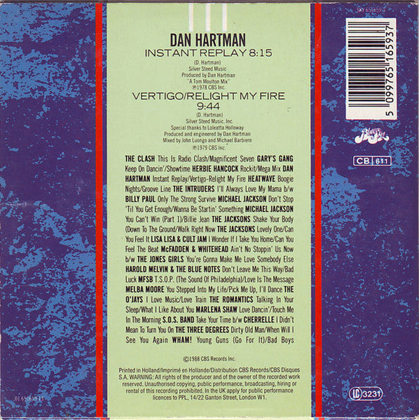 Dan Hartman : Instant Replay / Vertigo/Relight My Fire (CD, Mini, Single)