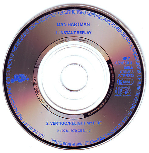 Dan Hartman : Instant Replay / Vertigo/Relight My Fire (CD, Mini, Single)