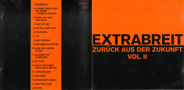 Extrabreit : Zurück Aus Der Zukunft Vol. II (CD, Comp, RE)