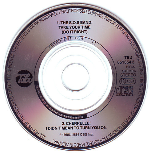 The S.O.S. Band / Cherrelle : Take Your Time (Do It Right) / I Didn't Mean To Turn You On (CD, Mini, Single)