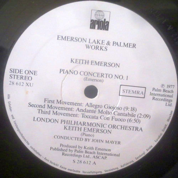 Emerson, Lake & Palmer : Works (Volume 1) (2xLP, Album)