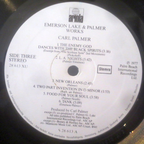 Emerson, Lake & Palmer : Works (Volume 1) (2xLP, Album)