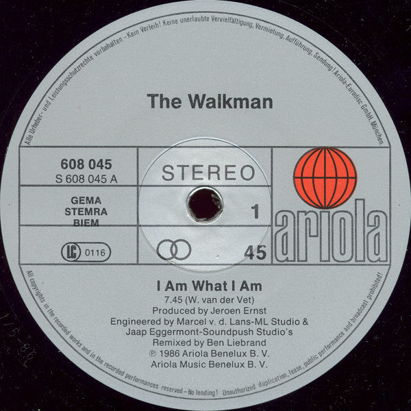 The Walkman : I Am What I Am (12")