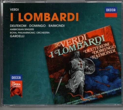 Giuseppe Verdi - Cristina Deutekom · Placido Domingo · Ruggero Raimondi · The Ambrosian Singers · Royal Philharmonic Orchestra · Lamberto Gardelli : I Lombardi (2xCD, Album, RE, RM)