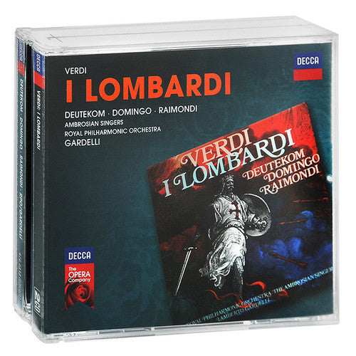 Giuseppe Verdi - Cristina Deutekom · Placido Domingo · Ruggero Raimondi · The Ambrosian Singers · Royal Philharmonic Orchestra · Lamberto Gardelli : I Lombardi (2xCD, Album, RE, RM)
